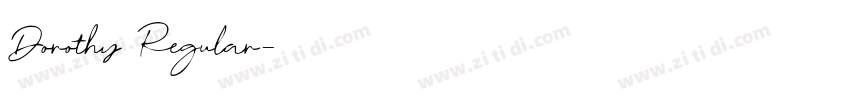 Dorothy Regular字体转换